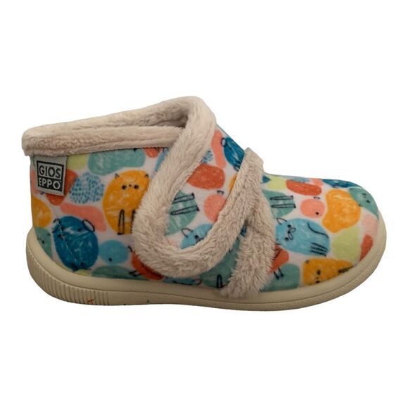 GIOSEPPO Funny Animals Velcro Strap Slippers in White - Picture 3 of 4